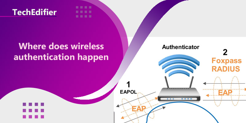Where does wireless authentication happen